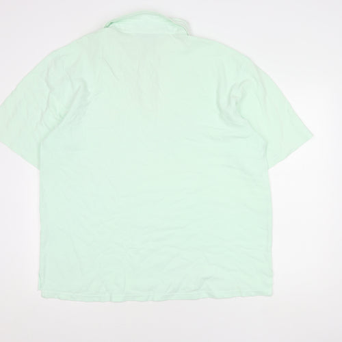 Indigo Men's Green Polo Shirt L Size Short Sleeve Casual