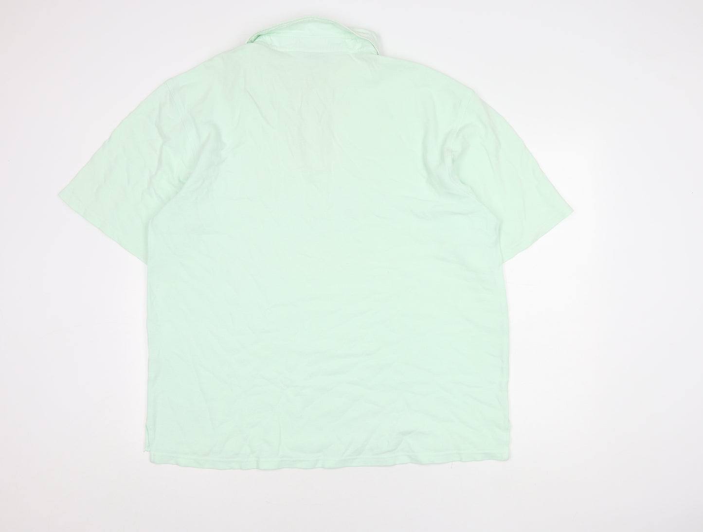 Indigo Men's Green Polo Shirt L Size Short Sleeve Casual
