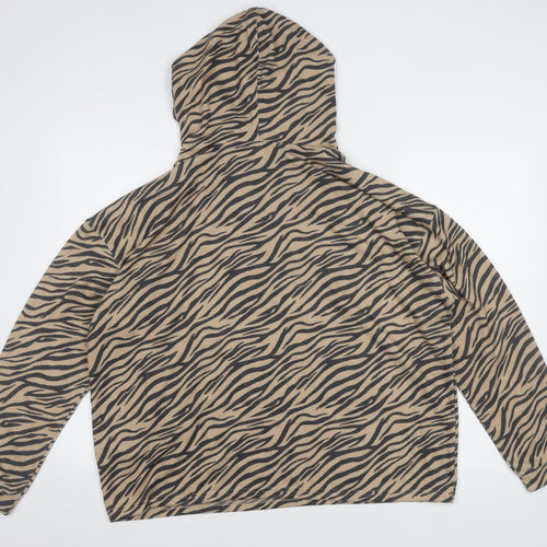 Beloved Women's Beige 2XL Animal Print Pullover Hoodie