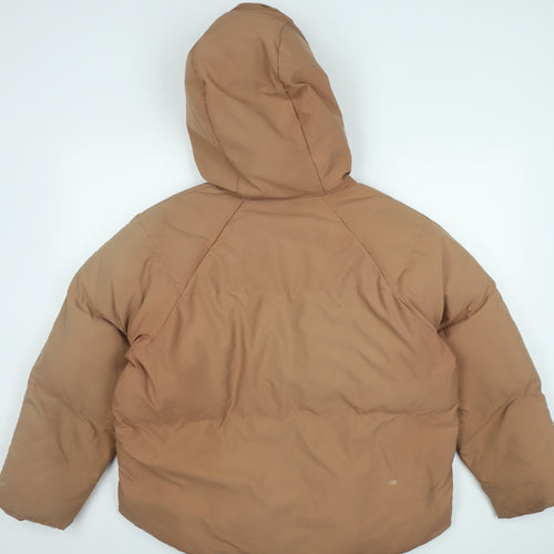 Missguided Women's Beige Puffer Jacket Size 10