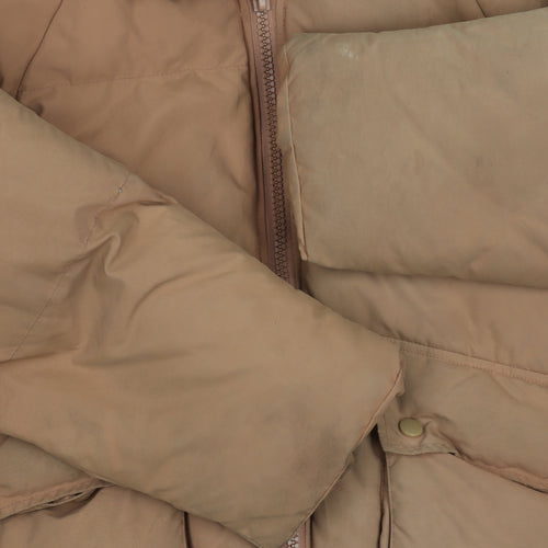 Missguided Women's Beige Puffer Jacket Size 10