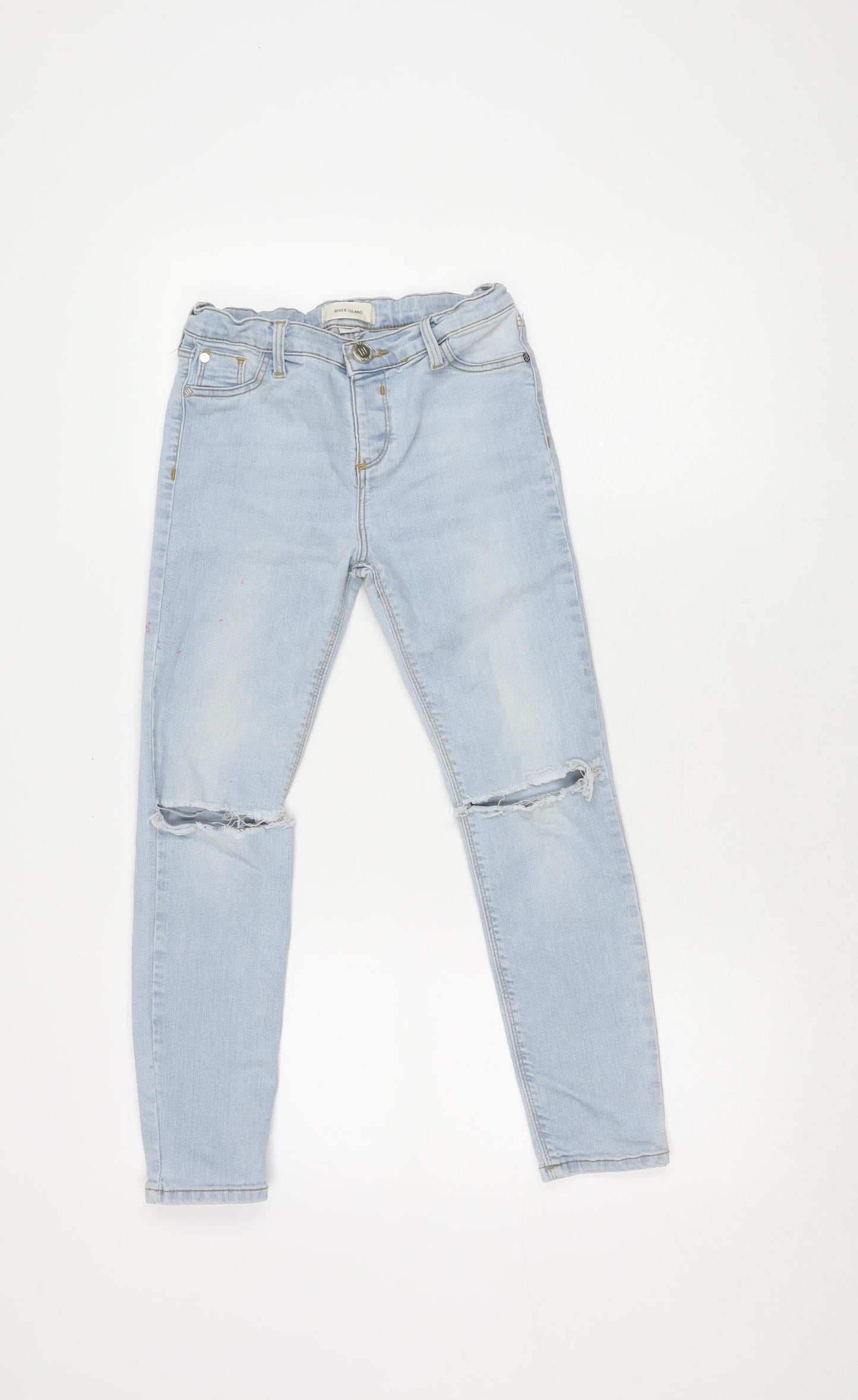 River Island Girls Blue Skinny Jeans, Size 10 Years