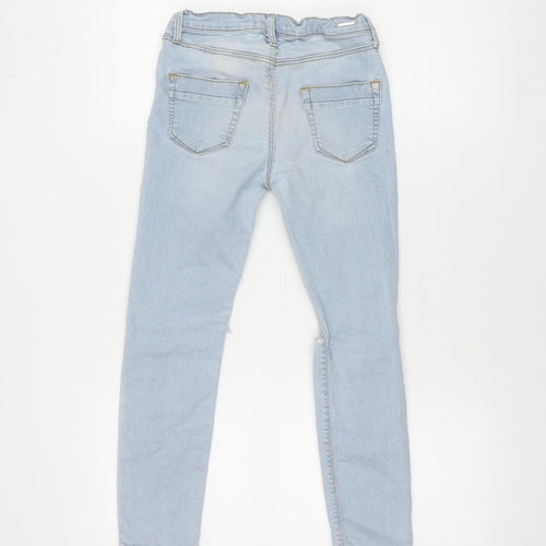 River Island Girls Blue Skinny Jeans, Size 10 Years