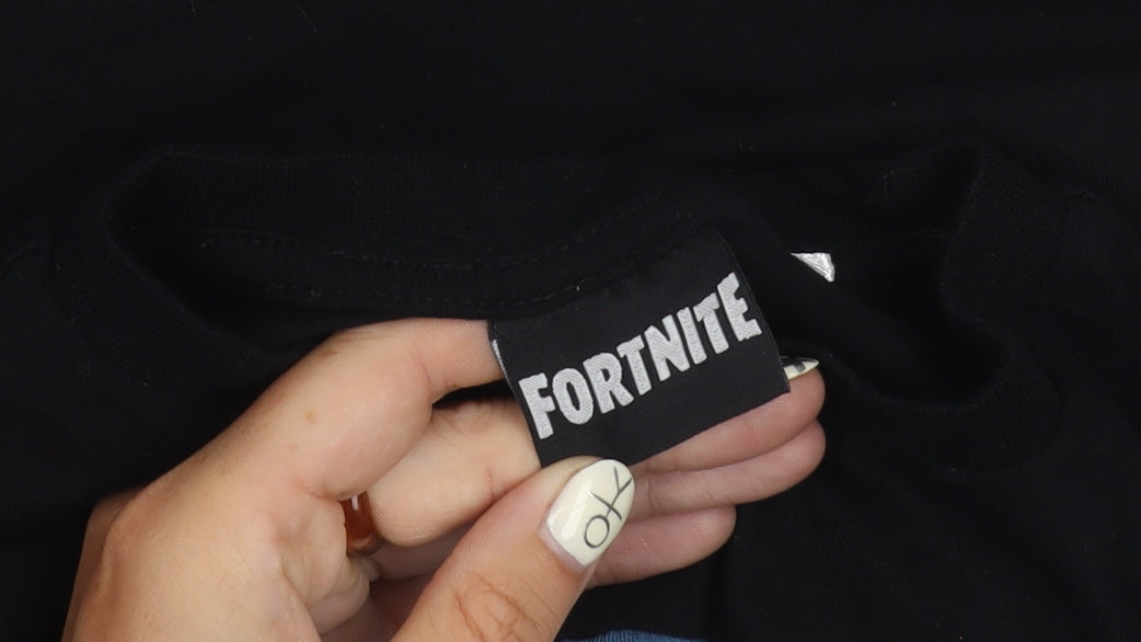 Vanilla Underground Boys Fortnite T-Shirt - Black/Blue/Grey, S