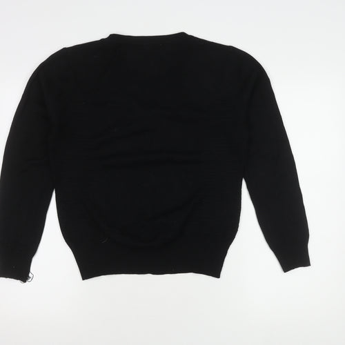 Vila Milano Women's Black Cardigan L V-Neck Casual