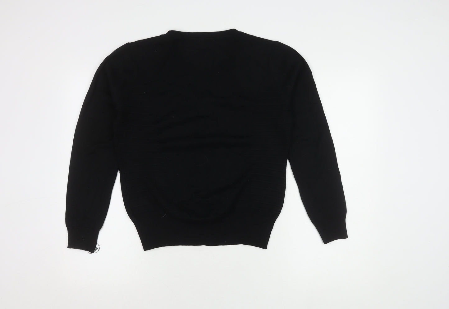 Vila Milano Women's Black Cardigan L V-Neck Casual