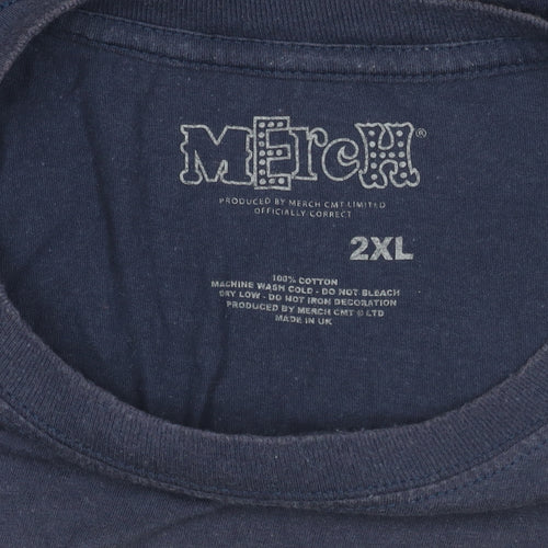 Merch Men's Blue 2XL Sports Graphic T-Shirt