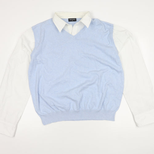 Urban Spirit Women's Blue Button-Up Shirt - XL