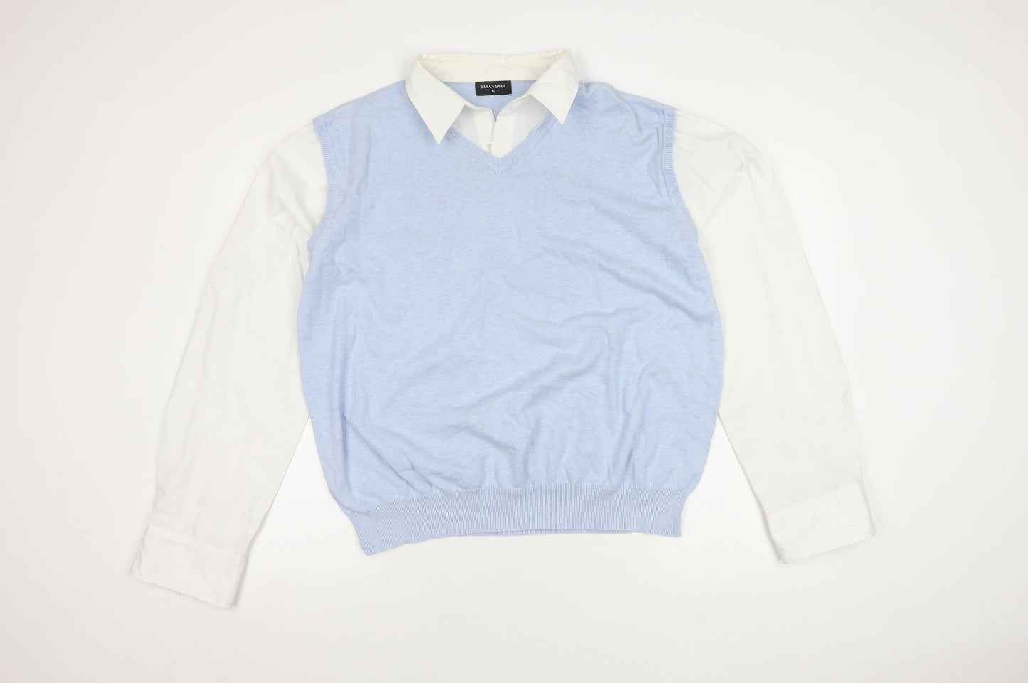 Urban Spirit Women's Blue Button-Up Shirt - XL