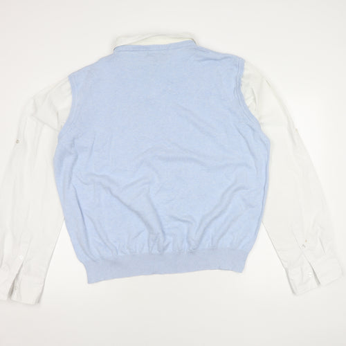 Urban Spirit Women's Blue Button-Up Shirt - XL