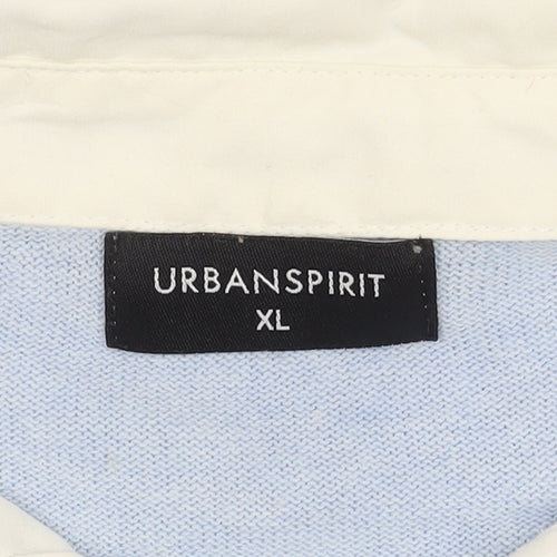 Urban Spirit Women's Blue Button-Up Shirt - XL