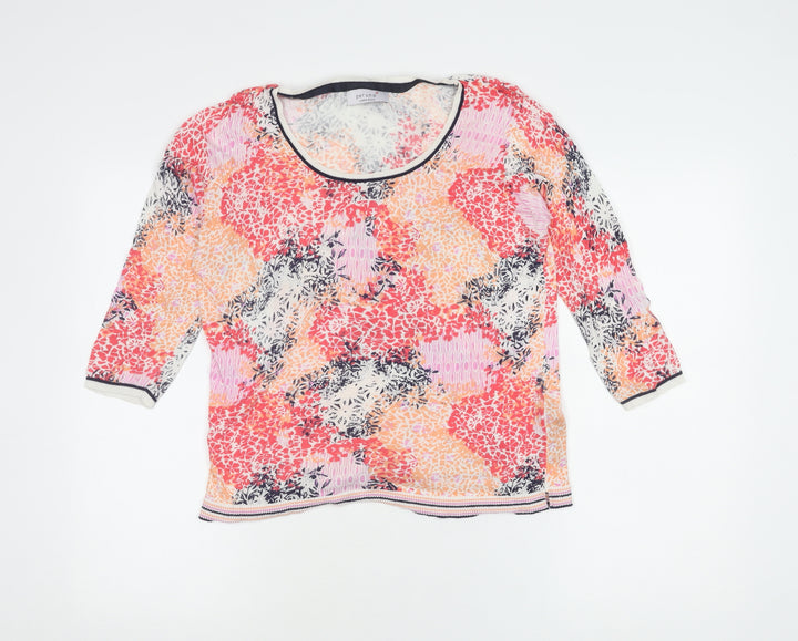 Marks & Spencer Women's Multicoloured Top, Size 12, 3/4 Sleeve