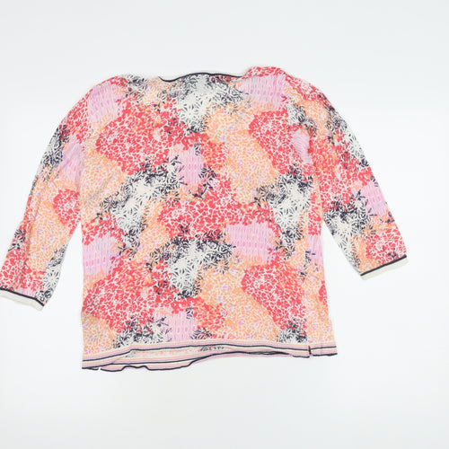 Marks & Spencer Women's Multicoloured Top, Size 12, 3/4 Sleeve