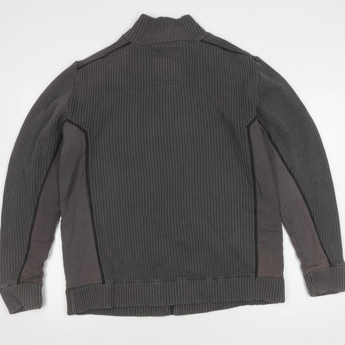 Next Men's Grey XL Cotton Casual Jacket