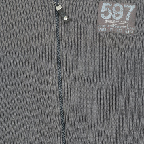 Next Men's Grey XL Cotton Casual Jacket