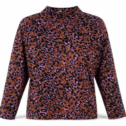 Red Herring Women's Brown Animal Print T-Shirt Size 12