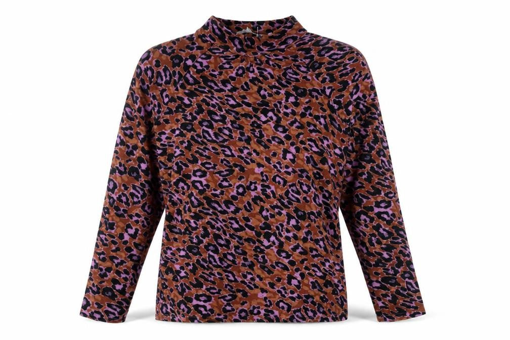 Red Herring Women's Brown Animal Print T-Shirt Size 12