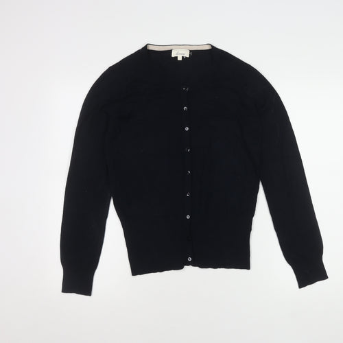 Linea Women's Black Cardigan, S, Round Neck, Casual
