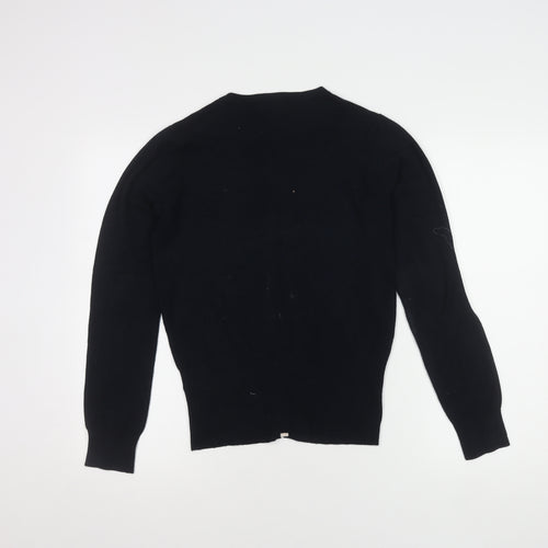Linea Women's Black Cardigan, S, Round Neck, Casual