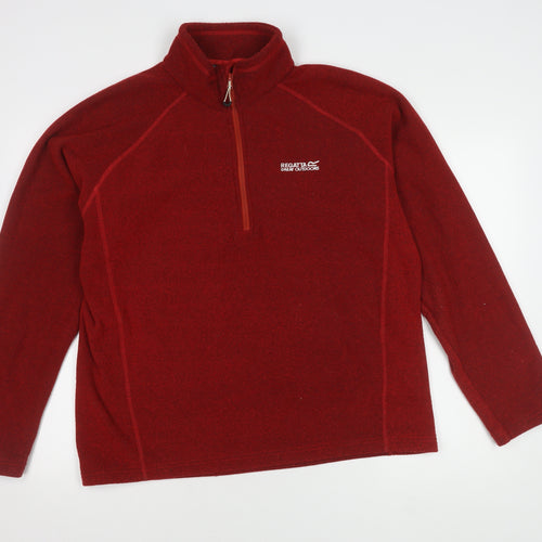 Regatta Men's XL Red Fleece Pullover with Logo