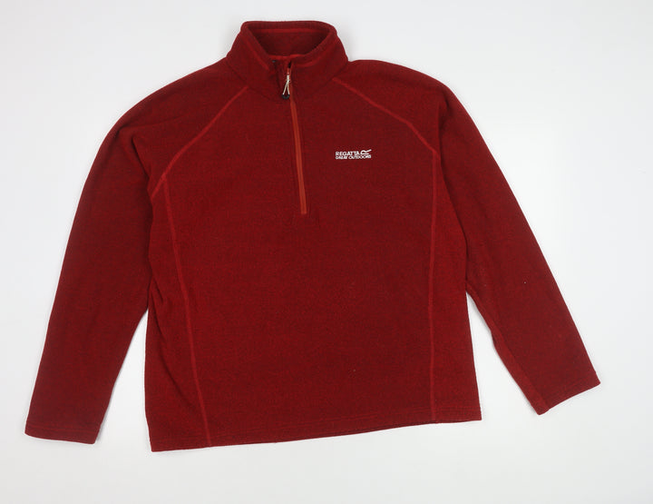 Regatta Men's XL Red Fleece Pullover with Logo