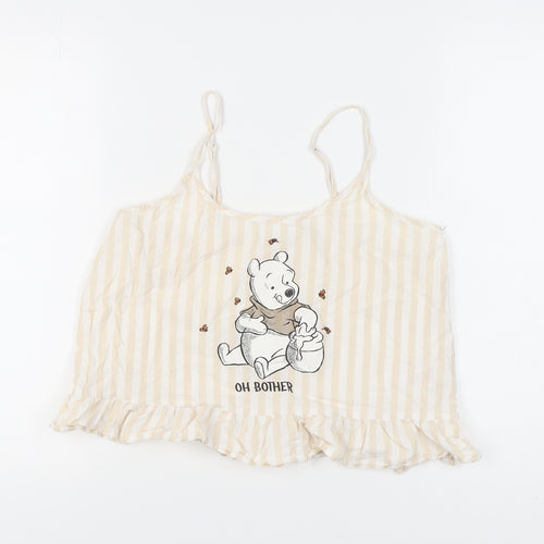 Disney Women's Beige Winnie the Pooh Pyjama Top, Size 10-12