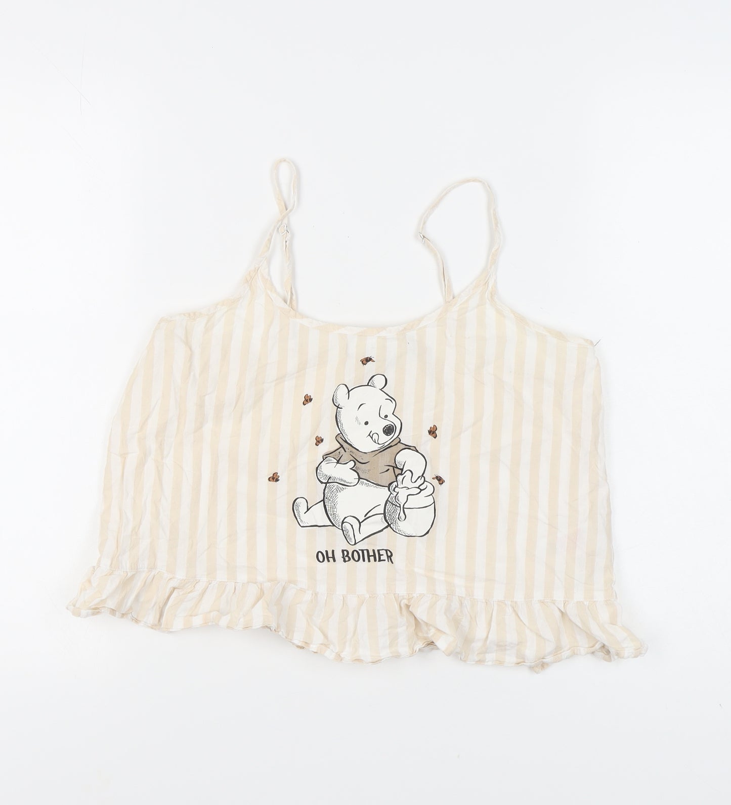 Disney Women's Beige Winnie the Pooh Pyjama Top, Size 10-12