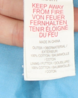 Mini Boden Girls Blue Unicorn Dress, 7-8 Years, A-Line Style