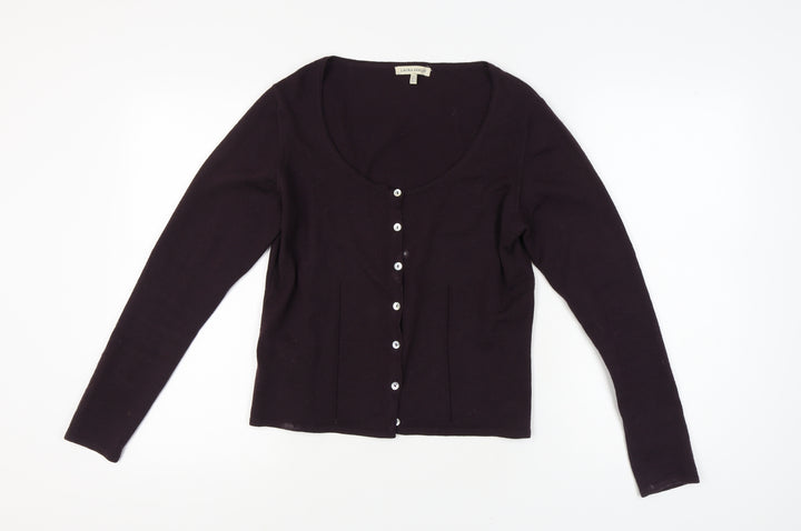Laura Ashley Women's Purple Cardigan Size 16