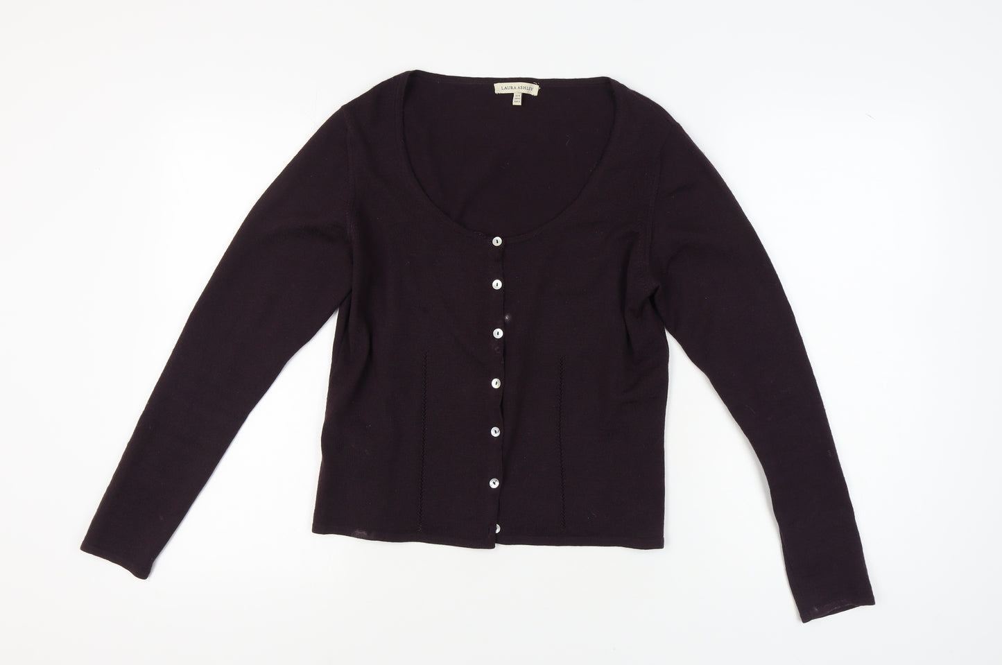 Laura Ashley Women's Purple Cardigan Size 16
