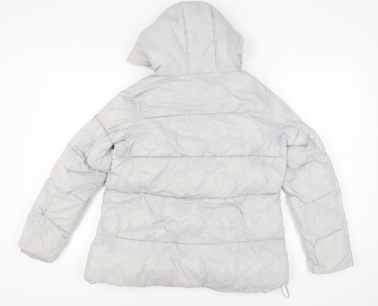 French Connection Women's Grey Puffer Jacket M