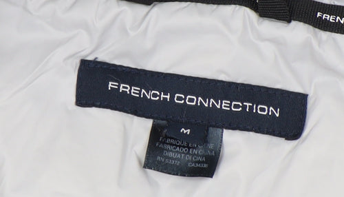 French Connection Women's Grey Puffer Jacket M
