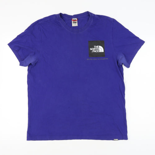 The North Face Men's Blue Logo T-Shirt Size L