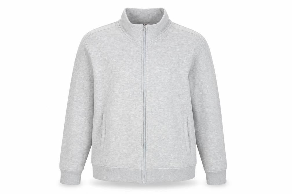 Front view of LA Gear Women's Grey Full Zip Sweatshirt, size 22