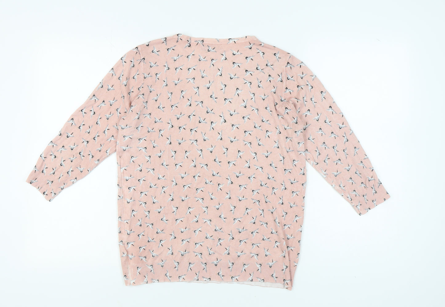 Debenhams Women's Pink Animal Print Pullover Jumper Size 16