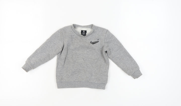 Converse Boys Grey Pullover Sweatshirt 2 Years