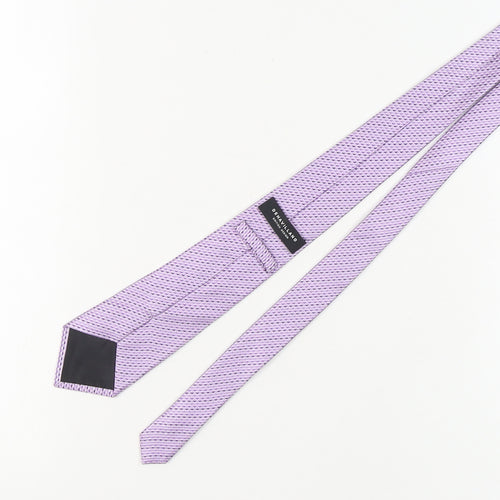 Dehavilland Men's Purple Silk Tie