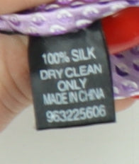 Dehavilland Men's Purple Silk Tie
