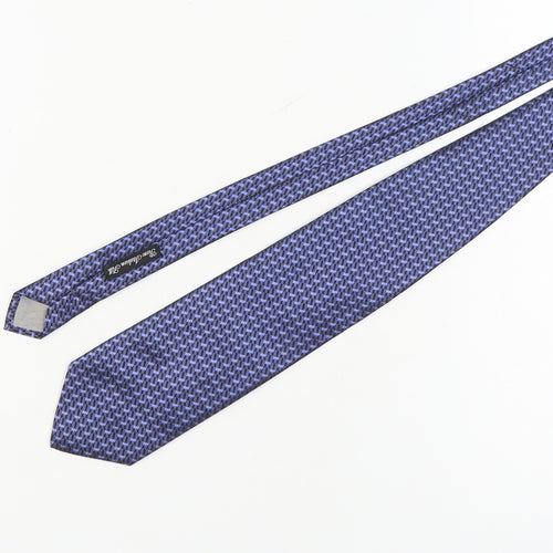 Jeff Banks Men's Blue Geometric Silk Tie One Size