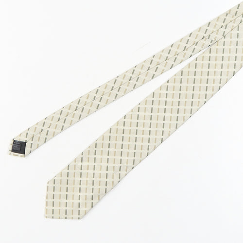Thomas Nash Men's Beige Plaid Tie, Excellent Condition