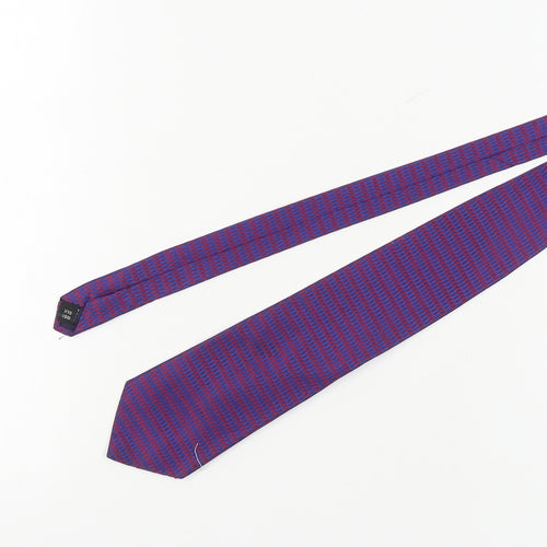 Savoy Taylors Guild Men's Purple Silk Slim Tie