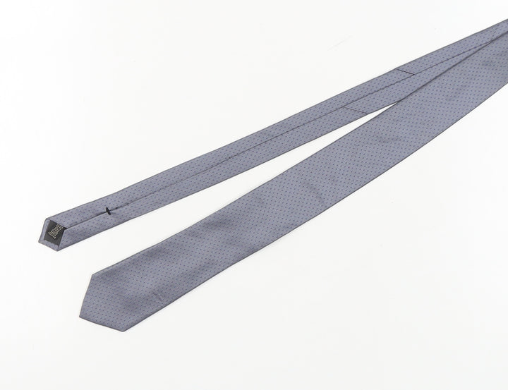 Calvin Klein Men's Grey Silk Geometric Tie