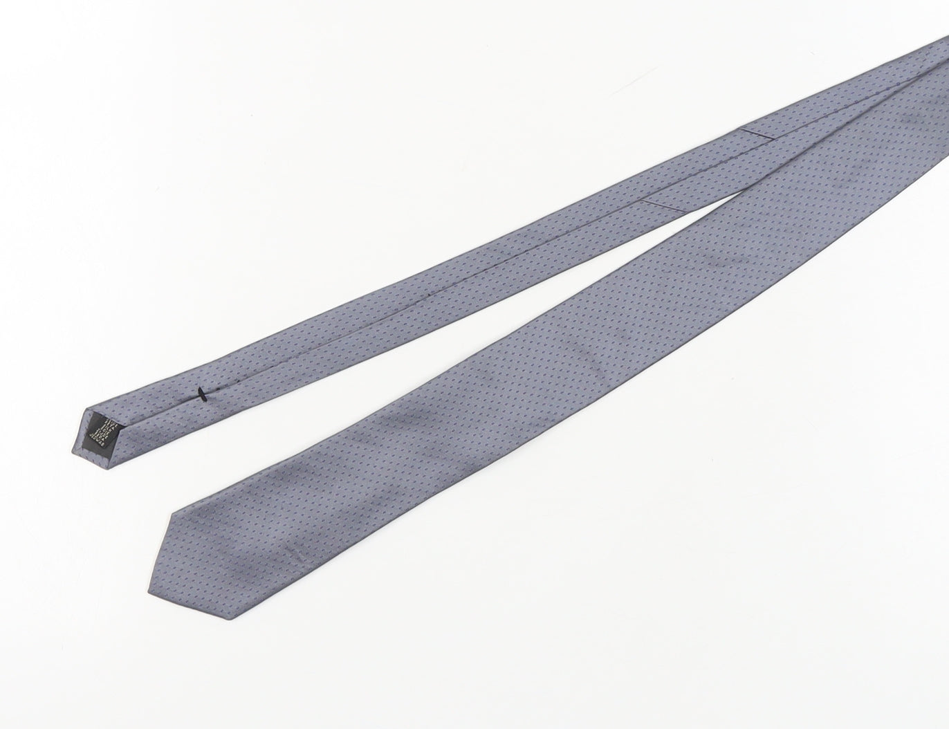 Calvin Klein Men's Grey Silk Geometric Tie