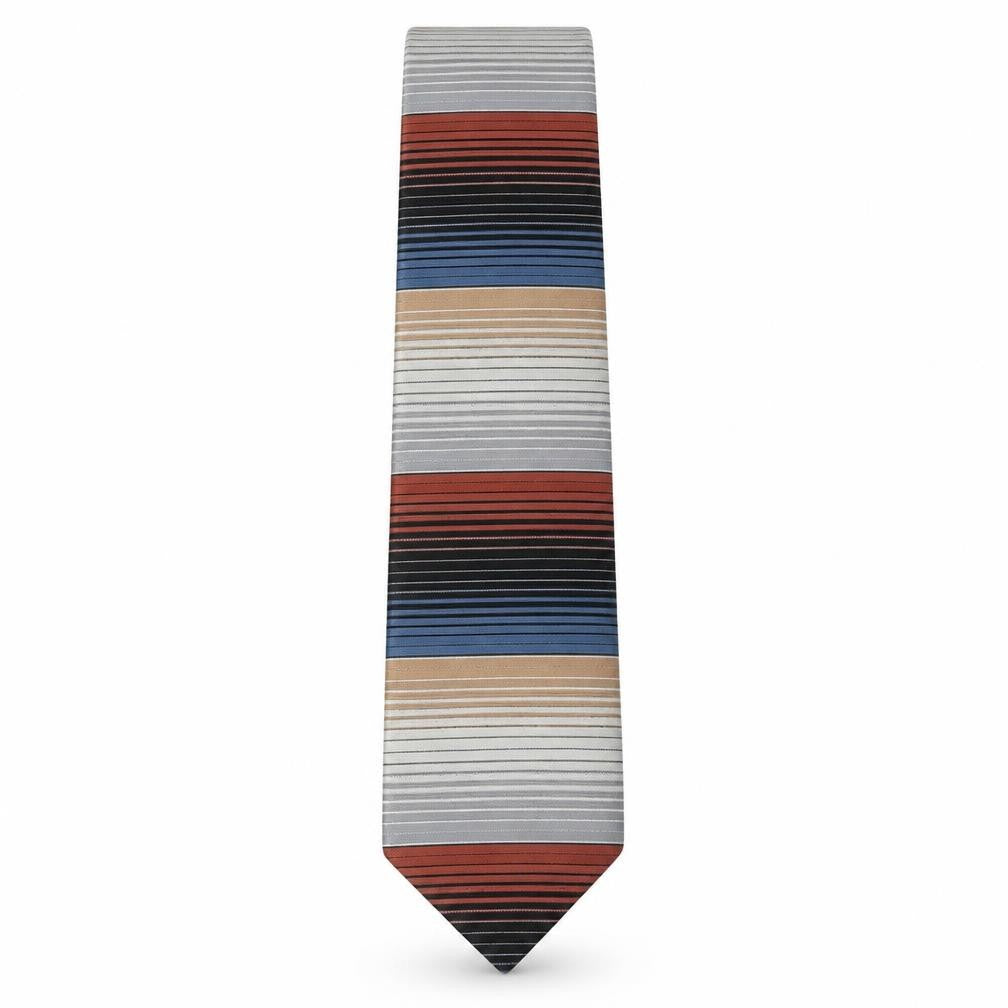 Front view of Austin Reed Men's Multicoloured Striped Tie