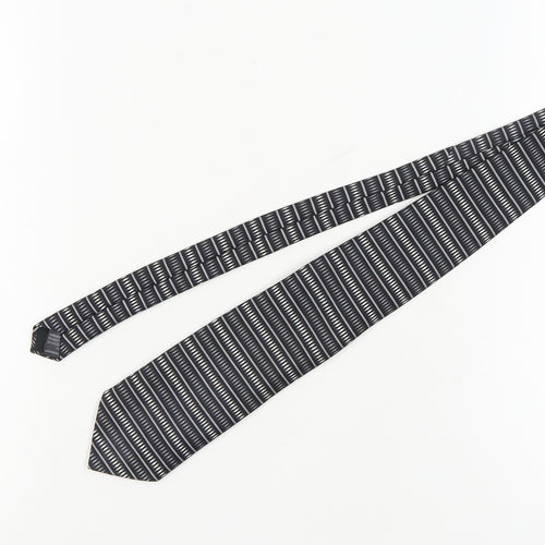 Marks and Spencer Black Silk Geometric Men's Tie