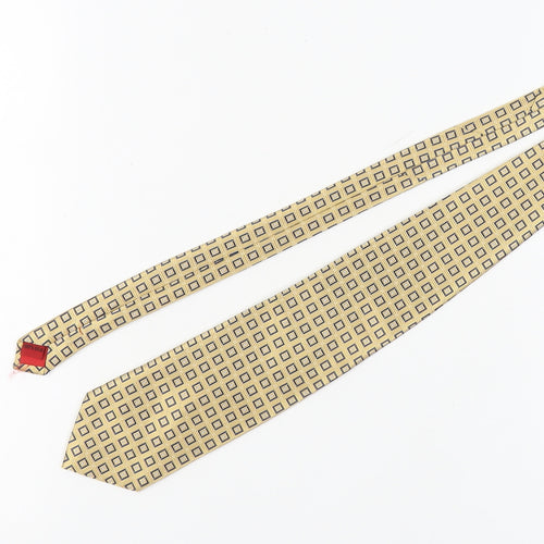 Berwin & Berwin Men's Beige Geometric Silk Tie