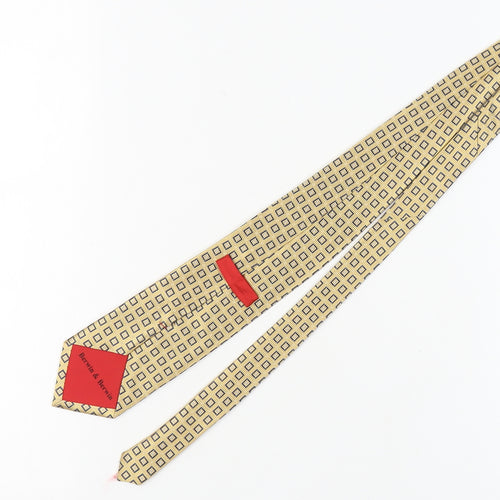 Berwin & Berwin Men's Beige Geometric Silk Tie