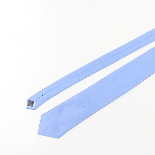 St George by Duffer Men's Blue Silk Tie