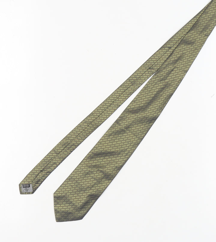 Ciro Citterio Green Silk Pointed Tie Men