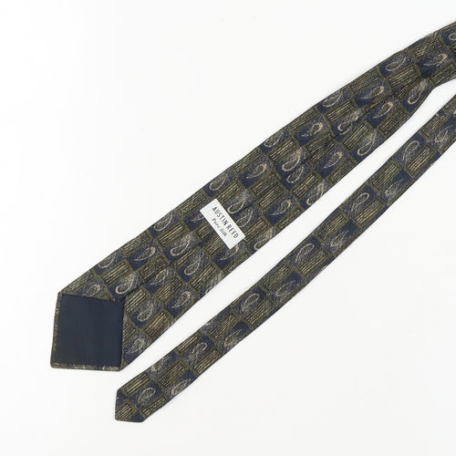 Austin Reed Pure Silk Geometric Blue Men's Tie
